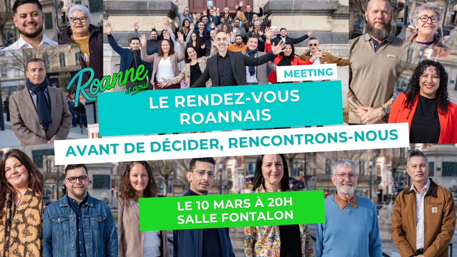 grand meeting de Roanne et Nous avec concert à la fin à Roanne le 10 Mars 2026
